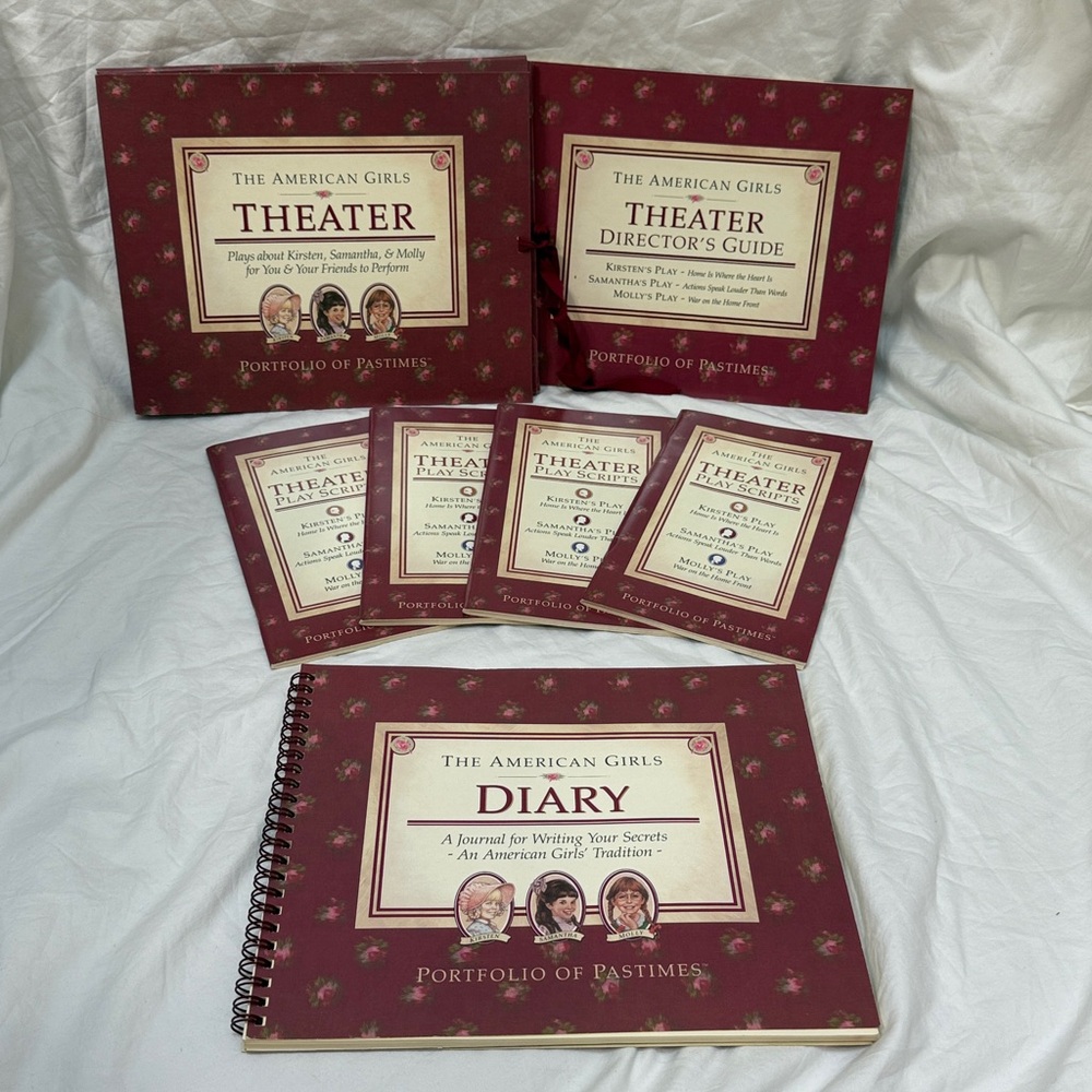 The American Girls Portfolio of Pastimes Bundle Set - Theater & Diary Books